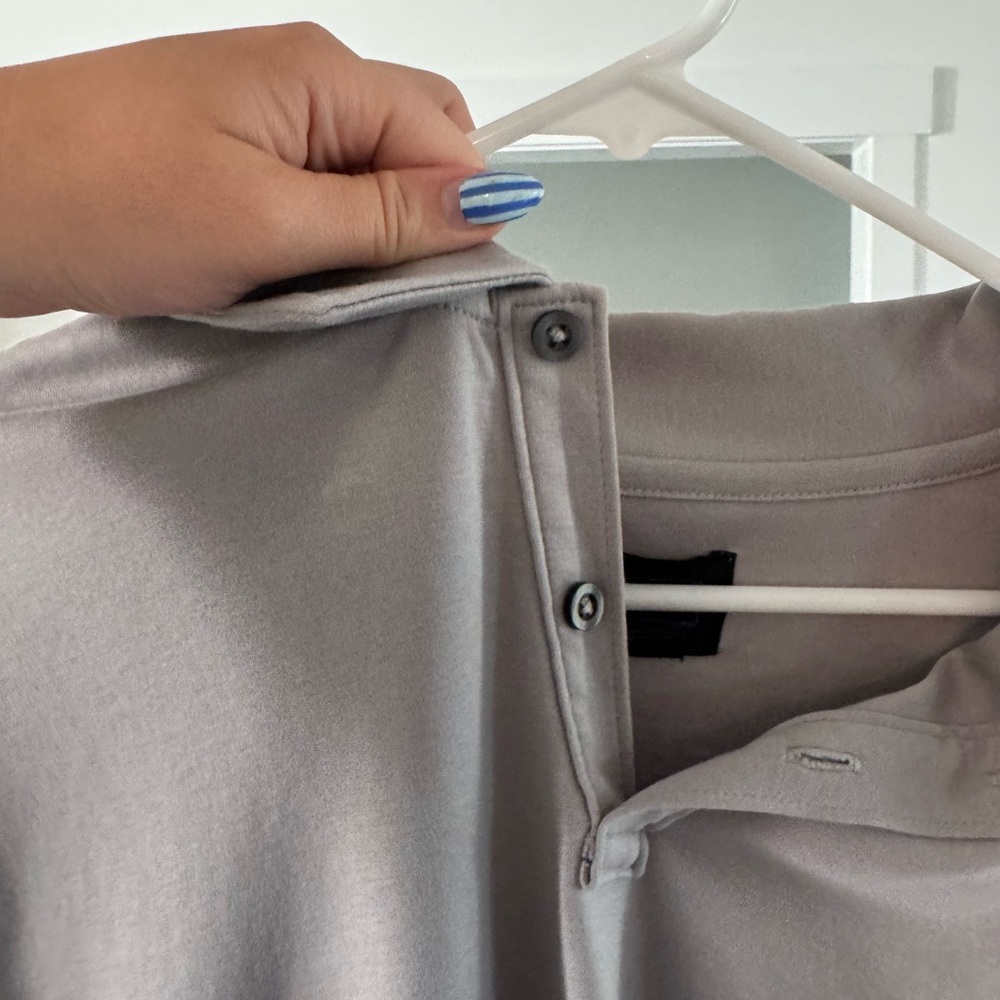 14th & Union Grey 100% Cotton Polo Large - Picture 3 of 4